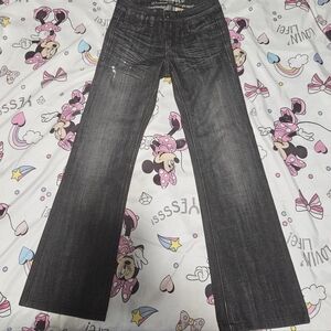Parasuco Charcoal Flare Jeans Size 24. Gently Worn But In Great Condition.